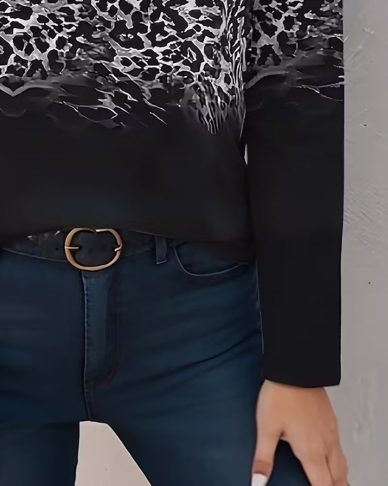 Top Lynlås Leopard Og Zebra Tryk