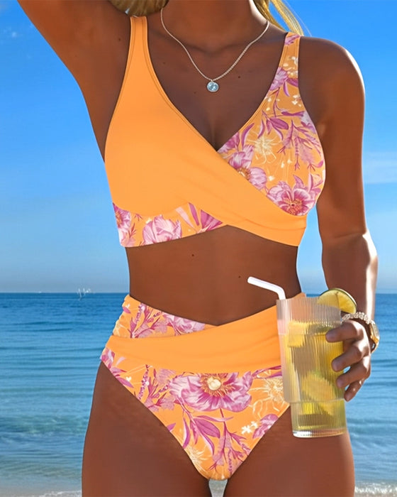 Bikini Blomstret Tryk Sexet