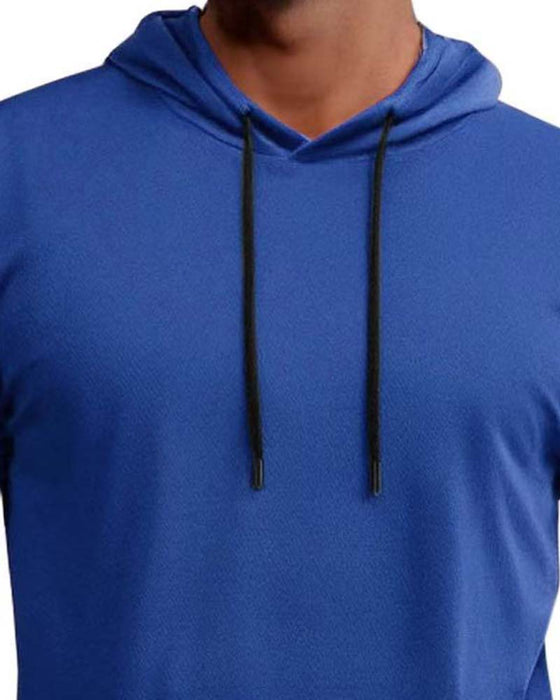T-Shirt Hætte Hurtig Tør Kort Ærme