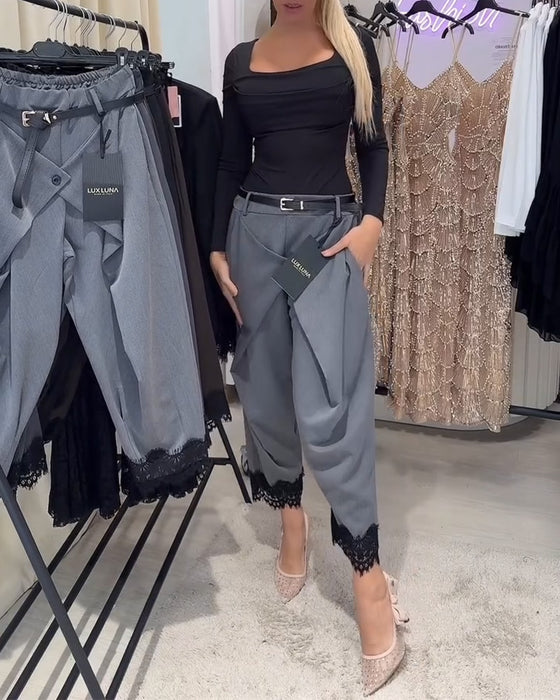 Bukser Modne Knipling Stiksning Harem