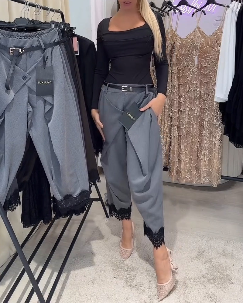 Bukser Modne Knipling Stiksning Harem