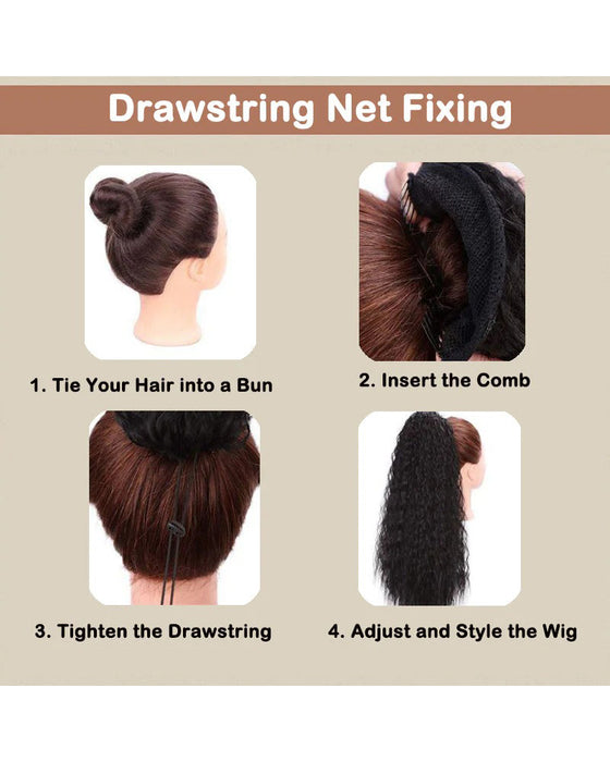 Hårforlængelse Krøllet Bølget Frizzy