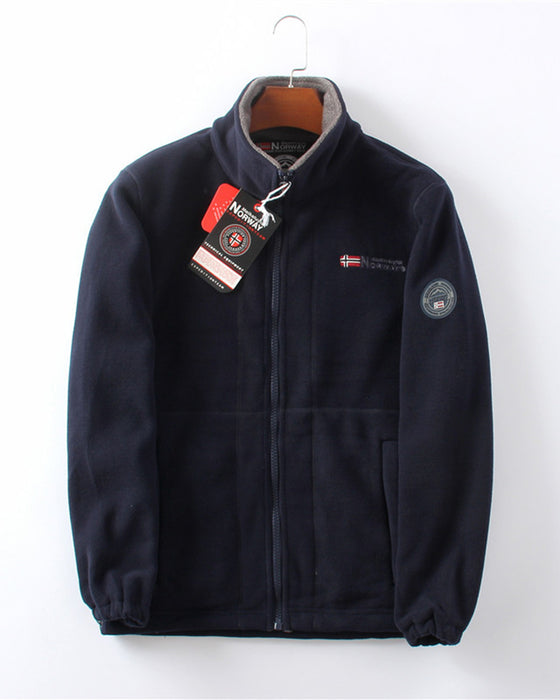Jakke Herre Dobbel-Lag Fleece & 50% RABAT