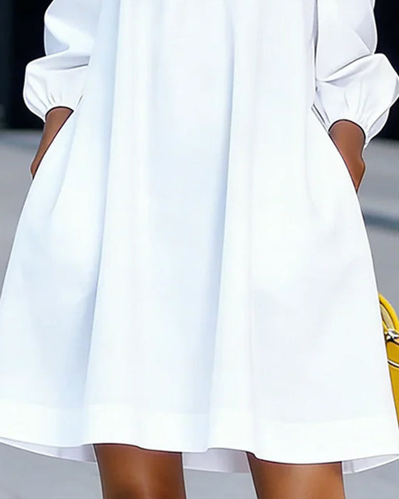 Kjole Off-Shoulder Blomstret Accent
