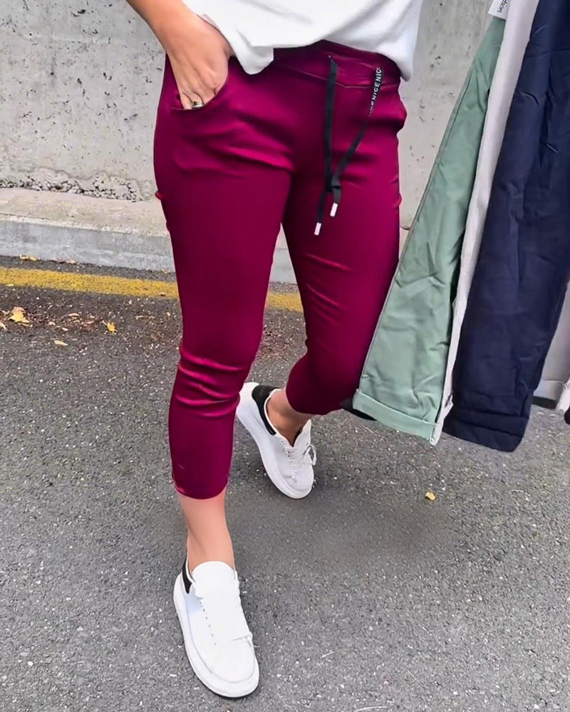 Bukser Elastisk Træksnor Blyant