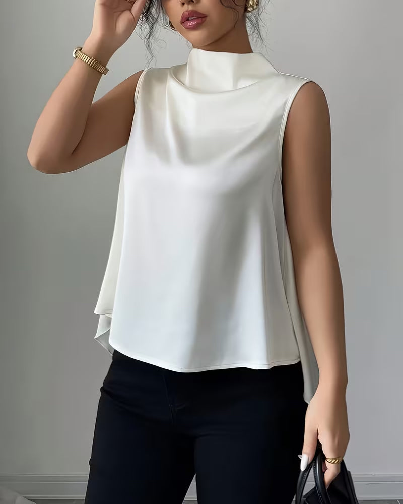 Tank Top Asymmetrisk V-Rygside Design