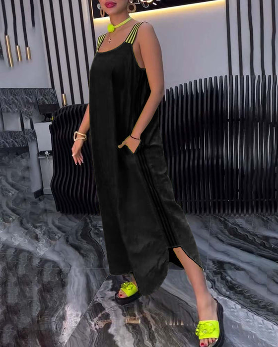 Kjole Splittet Stropper Løs