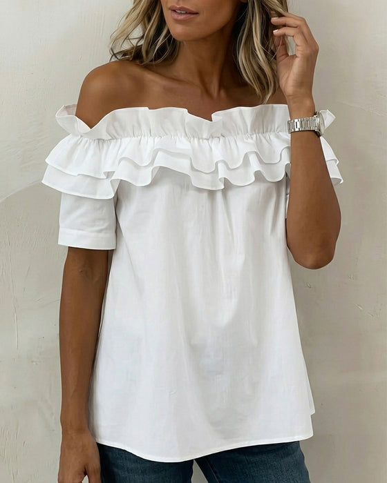 Bluse Flæse Off-Shoulder