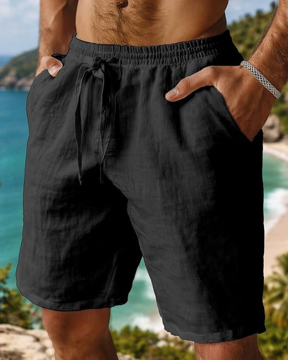 Shorts Ren Bomuld Strand Fempunkt Afslappet