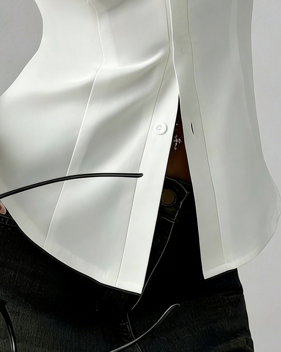 Eleganant Slim-Fit Damskjorte
