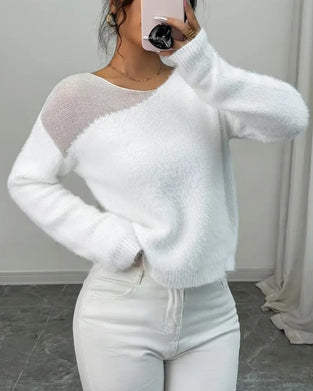Moderigtig langærmet pullover