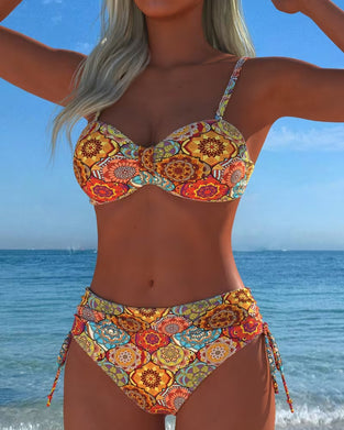 Bikini Snøring Ring Tryk