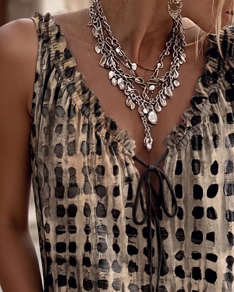 Tank Tops Polka Dot Tryk Rynke