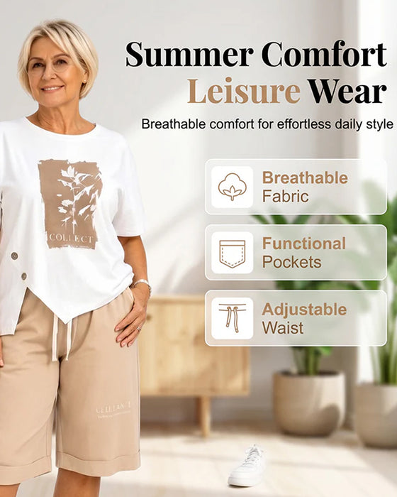 Set Kort Ærme T-Shirt Og Shorts