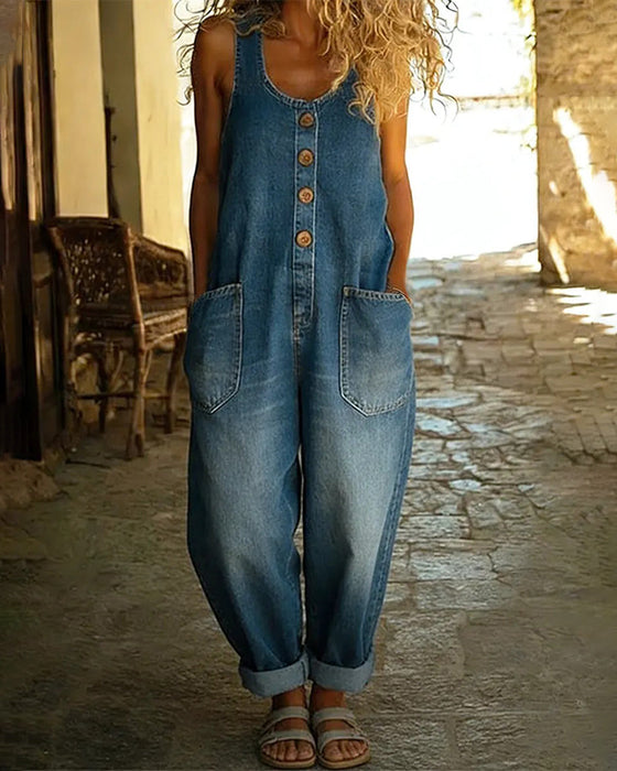 Springedragt Afslappet Lomme Denim
