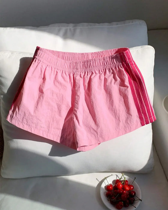 Shorts Stribede Kontrasterende Bane