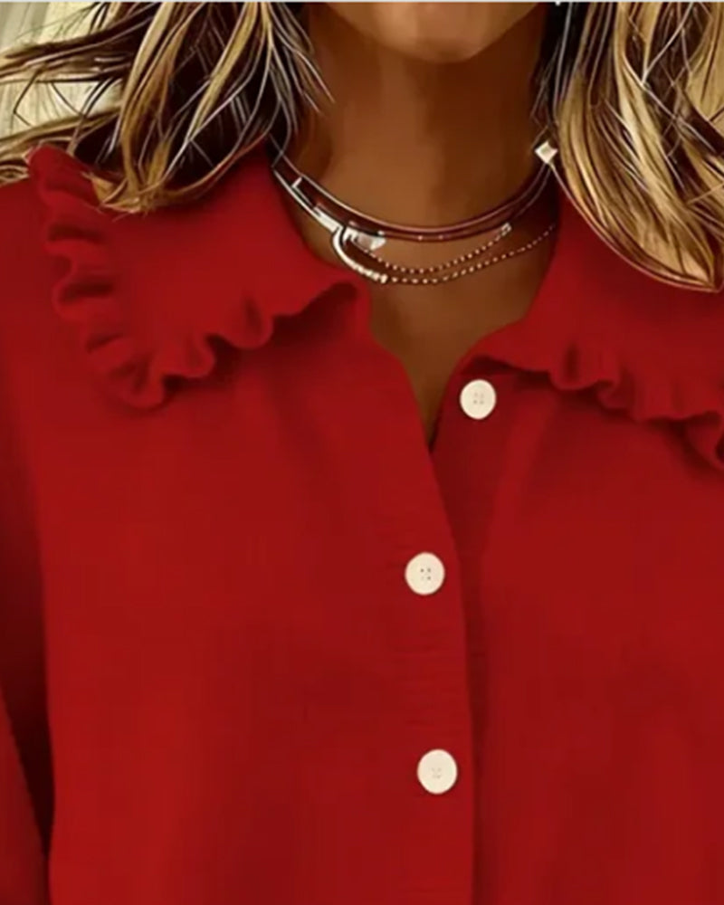 Cardigan Med Peter Pan-Krave Og Knapper