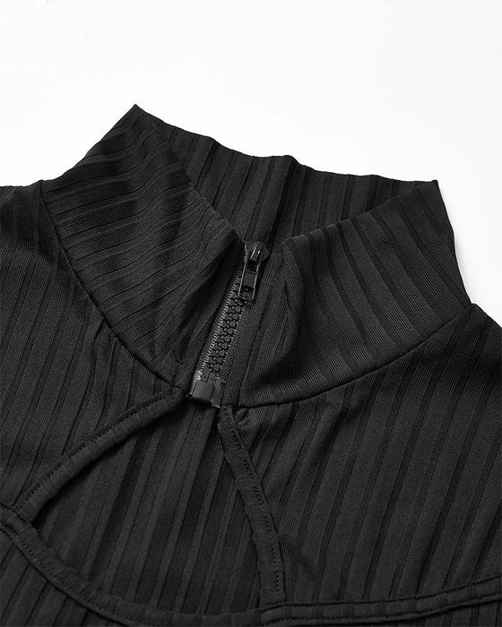 Kjole Ensfarvet Skinny Casual