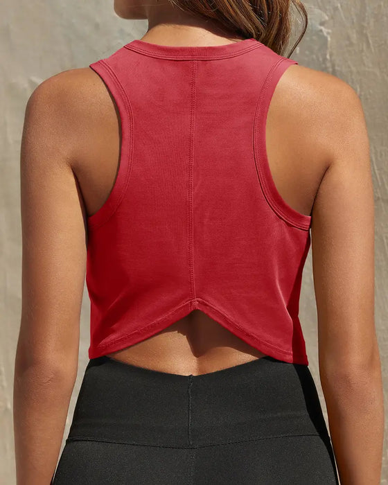 Tank Top Sportslig Croppet