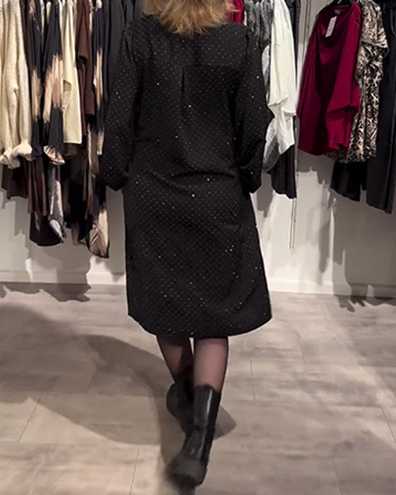 Kjole Lanterneærmet Diamantprint