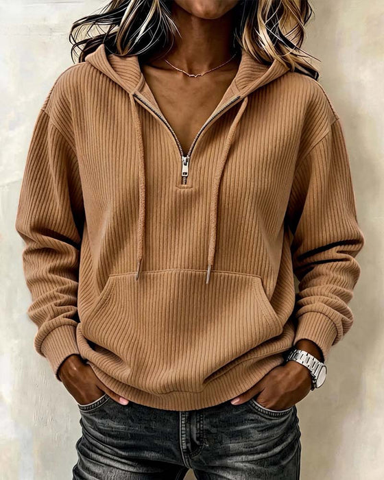 Hoodie Mode Lang Ærme