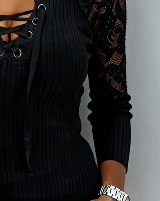 Bluse Blonder Raglan Slips Lang Ærme
