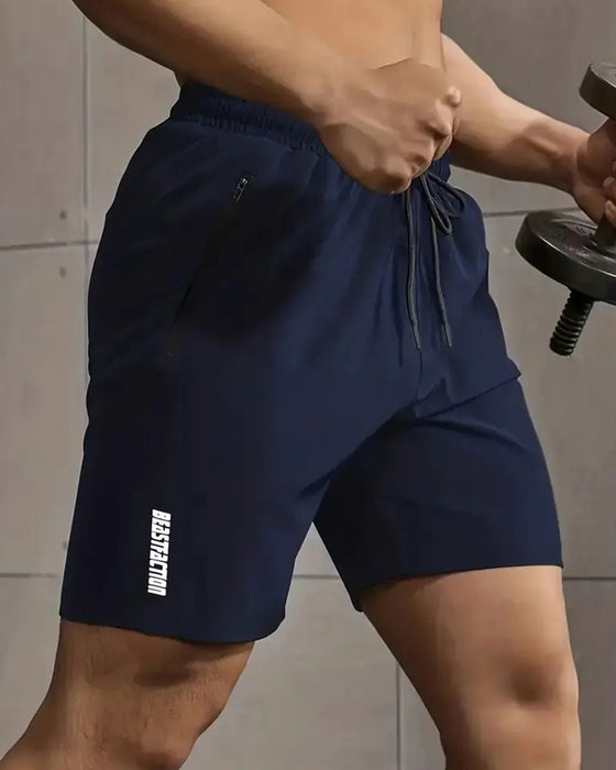 Herre Shorts Hurtigtørrende Lynlåslomme Atletisk