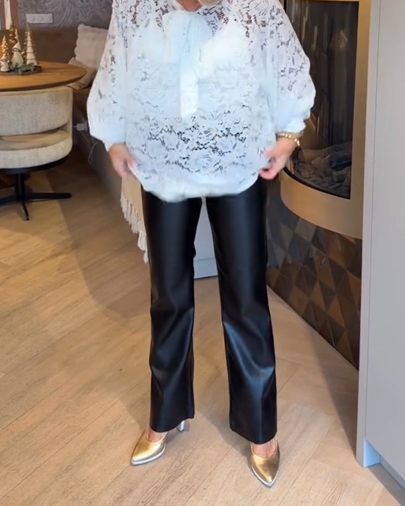 Bluse Bånddesign Blonder