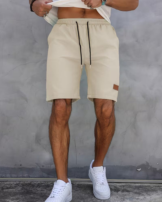 Shorts Læder Etiket Afslappet