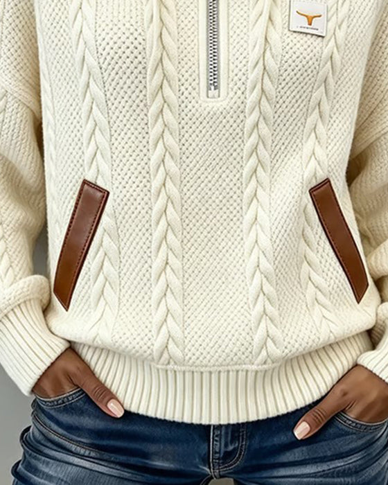 Hoodie Lynlås Casual Turtleneck