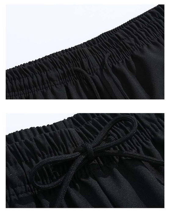 Shorts Dobbelt Hvid Stribe Knælang Casual