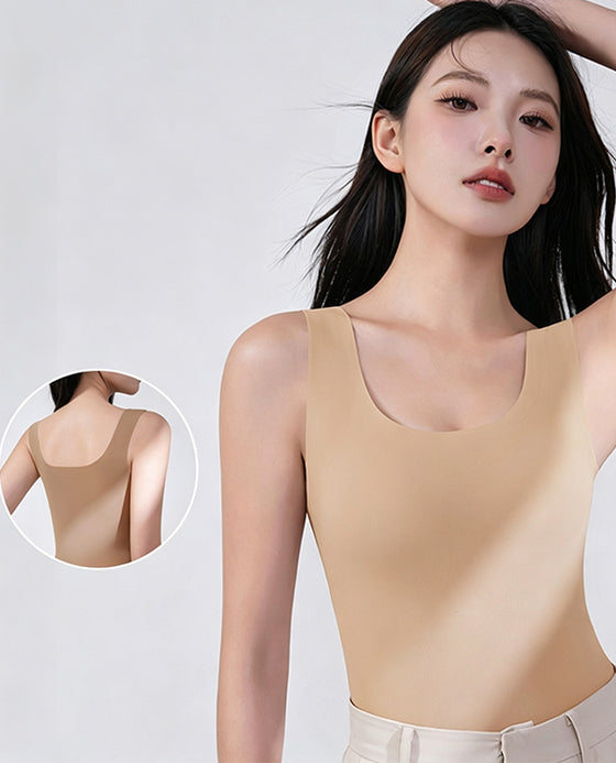 Tank Top Sporløs Indbygget Bh