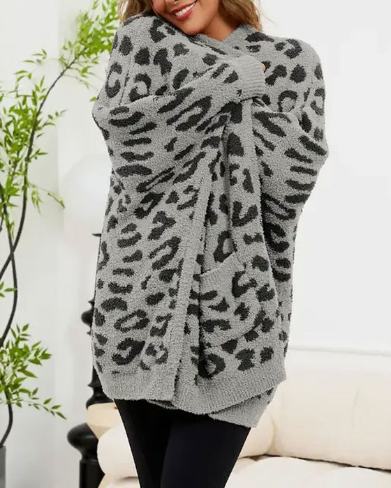 Cardigan Lomme Casual Lang Ærme
