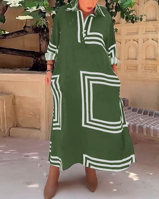 Afslappet kjole rektangulært motiv