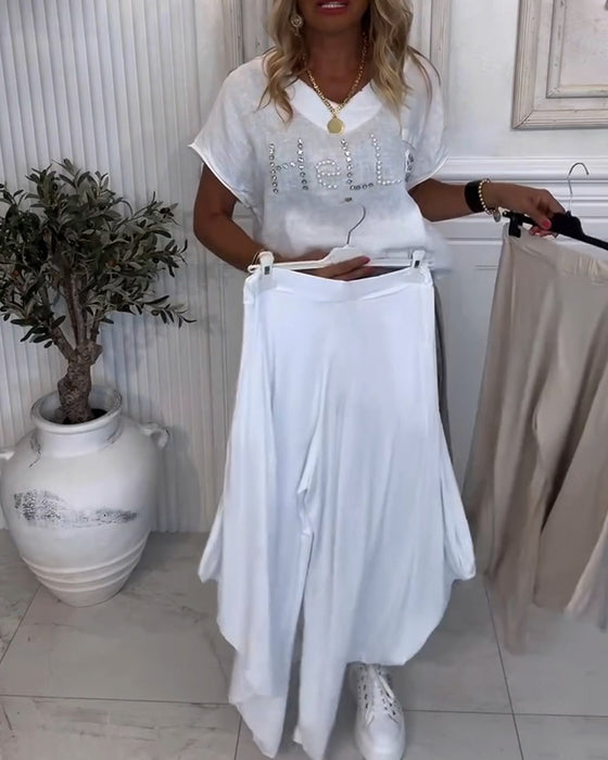 Bukser Ensfarvede Bloomers Casual