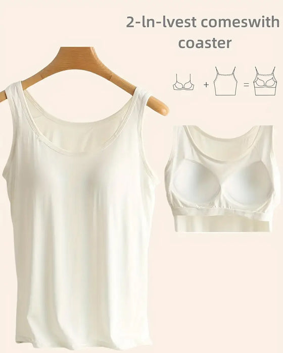 Cami Top Én Del Ensfarvet Basislag