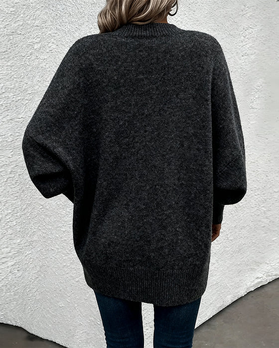 Sweater Lygteærme V-Hals