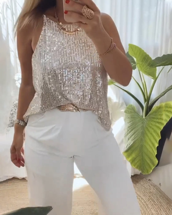 Casual camis i front-bag vendbar