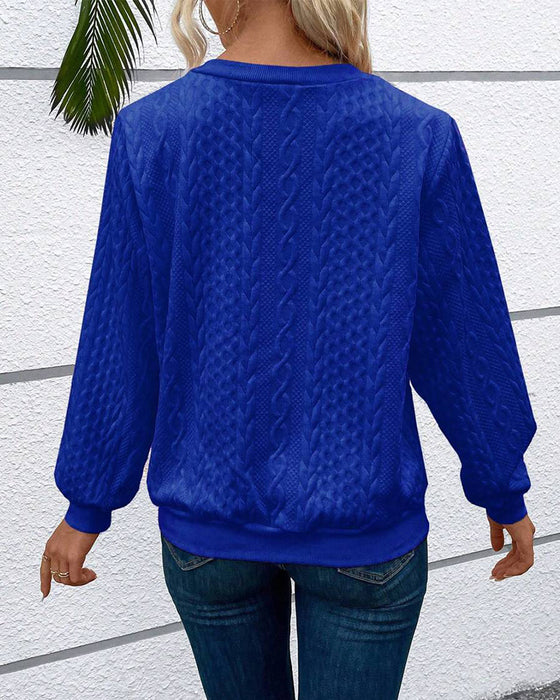 Langærmet lyserød sweatshirt med lynlås