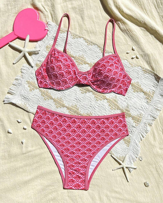 Bikini Sexet Stropper Trekant Print
