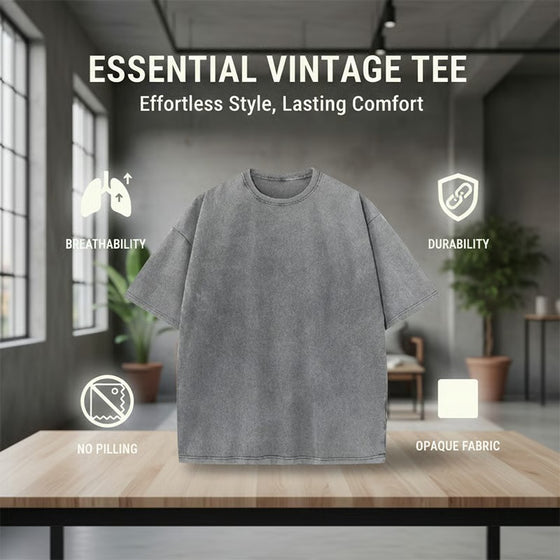 T-Shirt Herre Vintage Loose