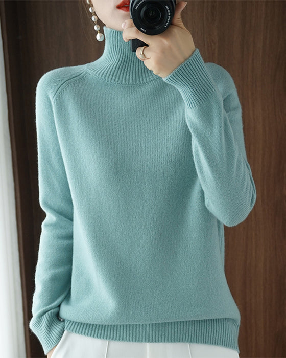 Elegant hvid turtleneck