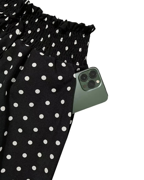 Bukser Polka Prik Tryk Lang