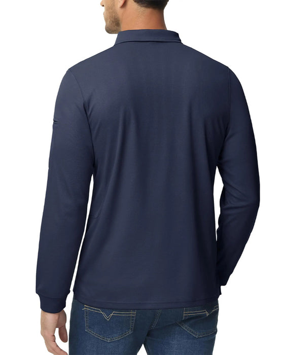 T-Shirt Polo Krave Lang Ærme Afslappet