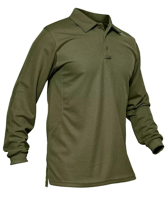T-Shirt Polo Krave Lang Ærme Afslappet