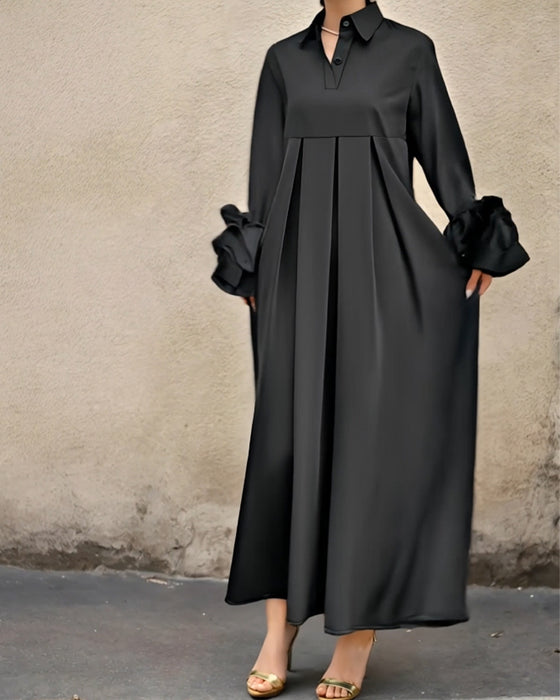 Kjole Mode Skjortekrave Udvidet