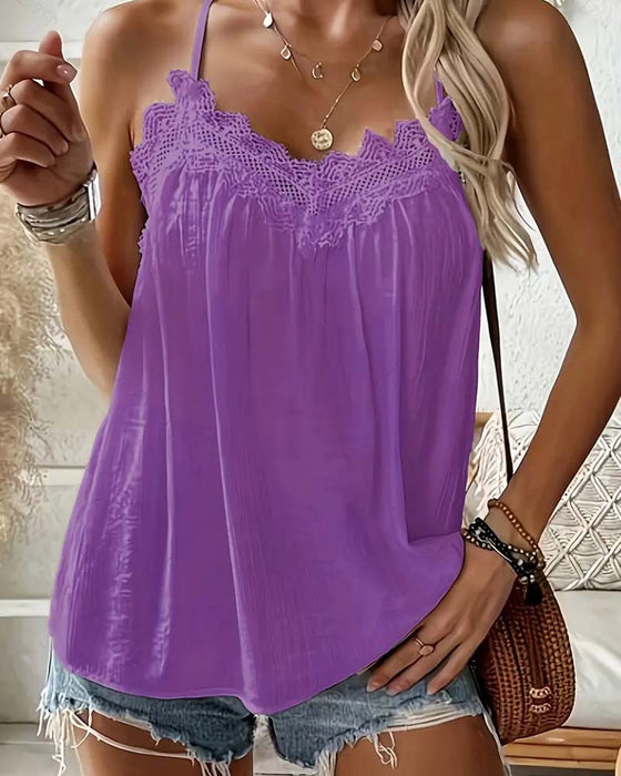 Cami Top Solid Farve