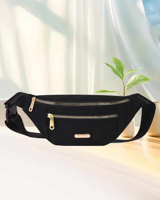 Enkel ensfarvet skuldertaske