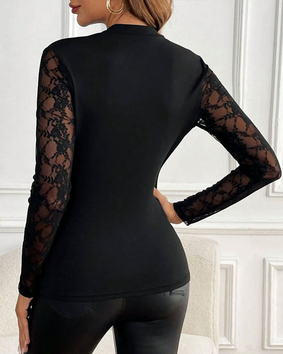 Top Blonde Patchwork Hul