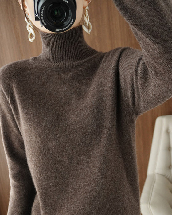 Elegant hvid turtleneck